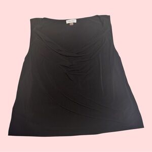 Calvin Klein Black Draped Cowl Neck Sleeveless Blouse Top Plus Size 2X